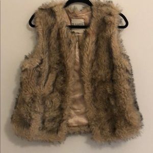 Faux fur vest